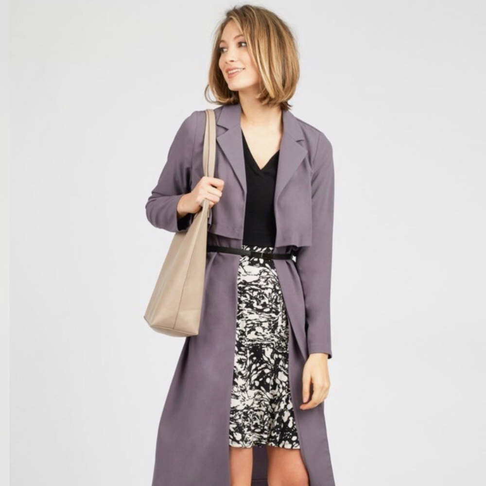 SOLD!!Kensie Crepe Trench Coat